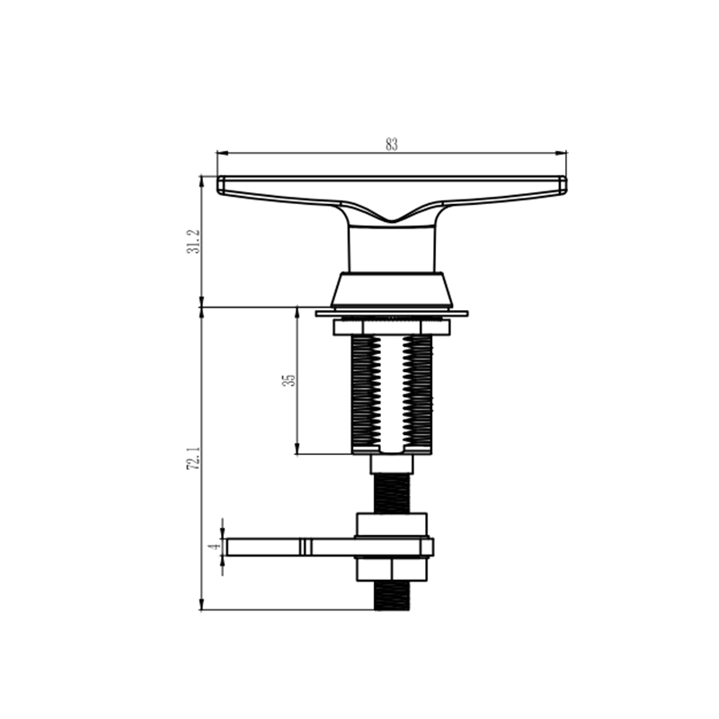 أقفال بمزلاج ضغط MS309-3D-1 مع أسطوانة قفل، قابلة للتعديل أقفال بمزلاج ضغط MS309-3D-1 مع أسطوانة قفل، قابلة للتعديل