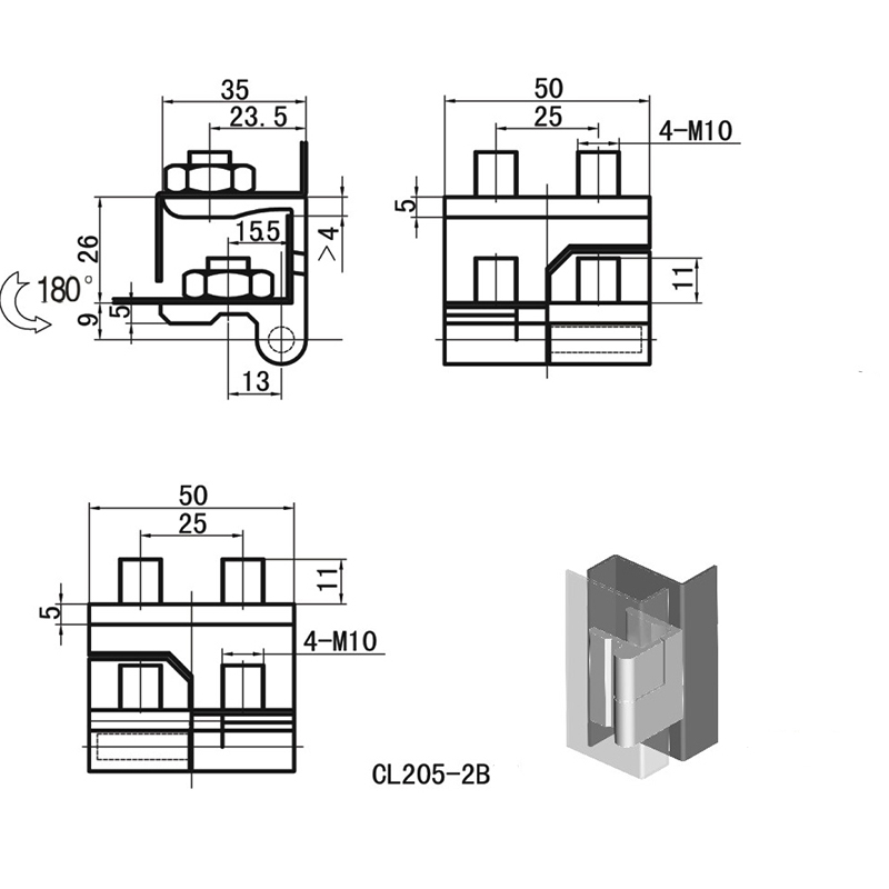 CL205-2B-Z 174 جرام 100 وحدة رذاذ أسود من سبائك الزنك مفصلات الكاسيت اليسرى CL205-2B-Z 174 جرام 100 وحدة رذاذ أسود من سبائك الزنك مفصلات الكاسيت اليسرى
