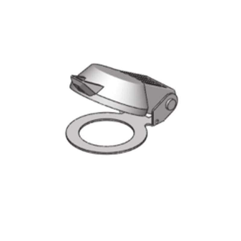 DP001 كروم ZDC غطاء غبار غطاء مقاوم للماء ملحقات القفل